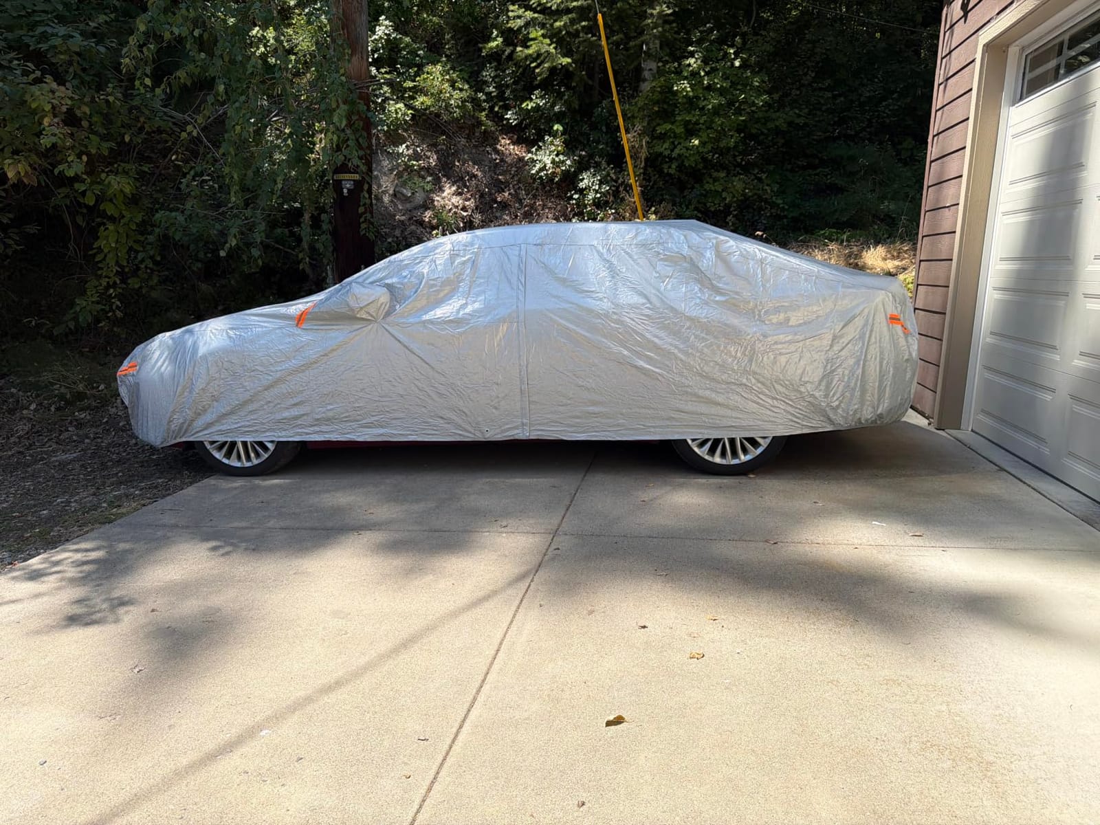 EzyShade Car Cover Waterproof All Weather. See Vehicle Size-Chart. Size A4 | Multi-Layer Outdoor Car Covers for Automobiles. Rain Sun Snow UV Dust Protection. Sedan, Hatch, SUV, Truck - See Size Chart customer photo 1