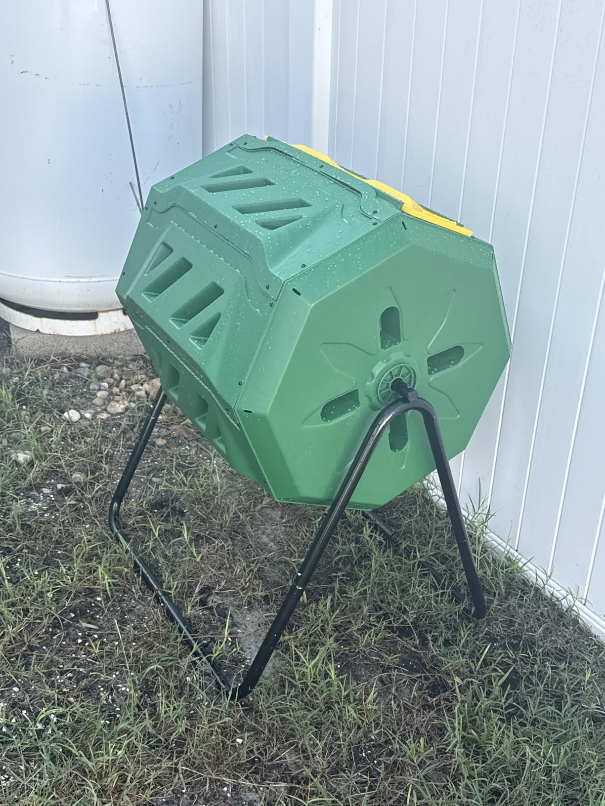 Compost Tumbler Bin Composter Dual Chamber 43 Gallon (Bundled with Pearson's Gardening Gloves) customer photo 1