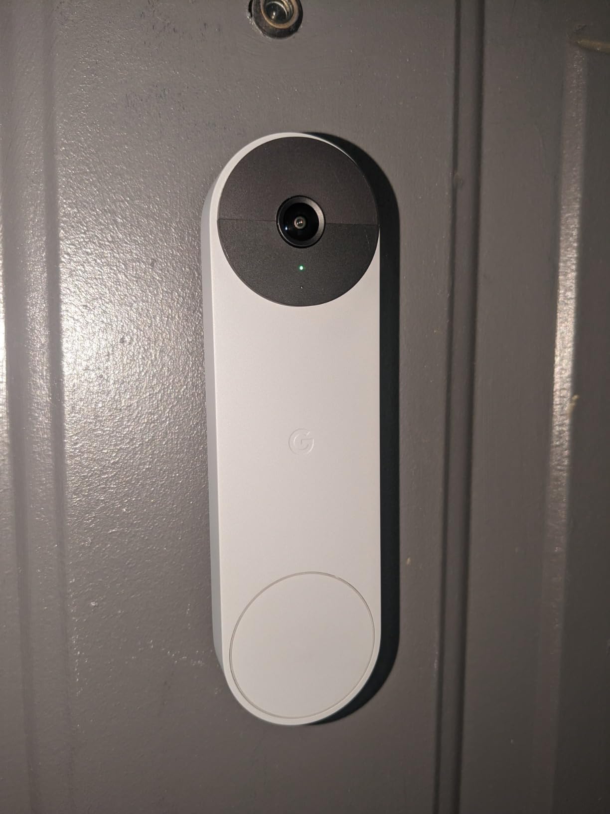 Google Nest Doorbell (Battery) - Ash | 6x digital zoom video doorbell, HD, 24/7 live view, Night vision, HDR, works with Google Home & Gemini customer photo 2