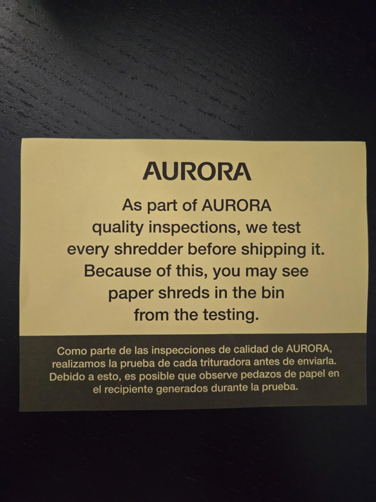 Aurora Commercial Grade 200-Sheet Auto Feed High Security Micro-Cut Paper Shredder/ 60 Minutes/Security Level P-5 customer photo 2