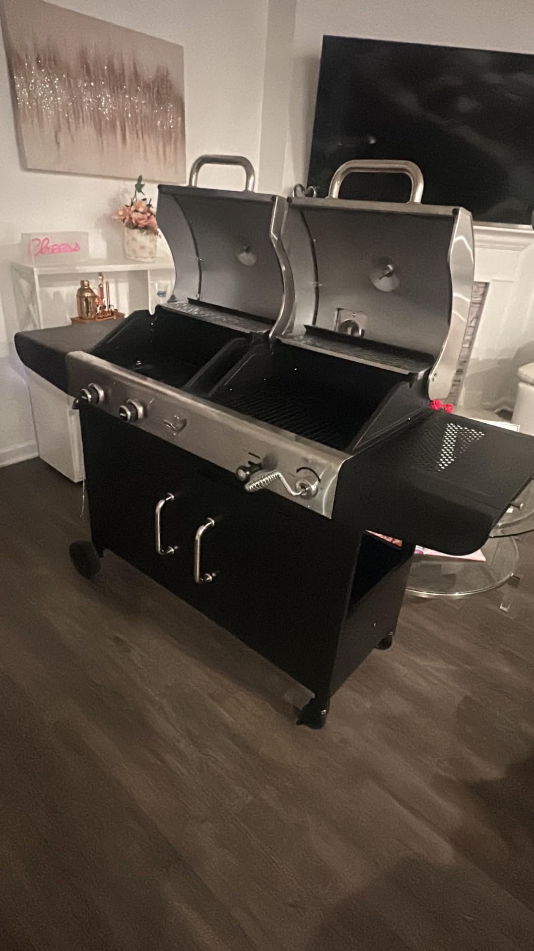 Royal Gourmet ZH3002N 2-Burner Propane Gas and Charcoal Grill Combo | Dual Fuel BBQ Grill, 20,000 BTUs, 759 sq. in. customer photo 2