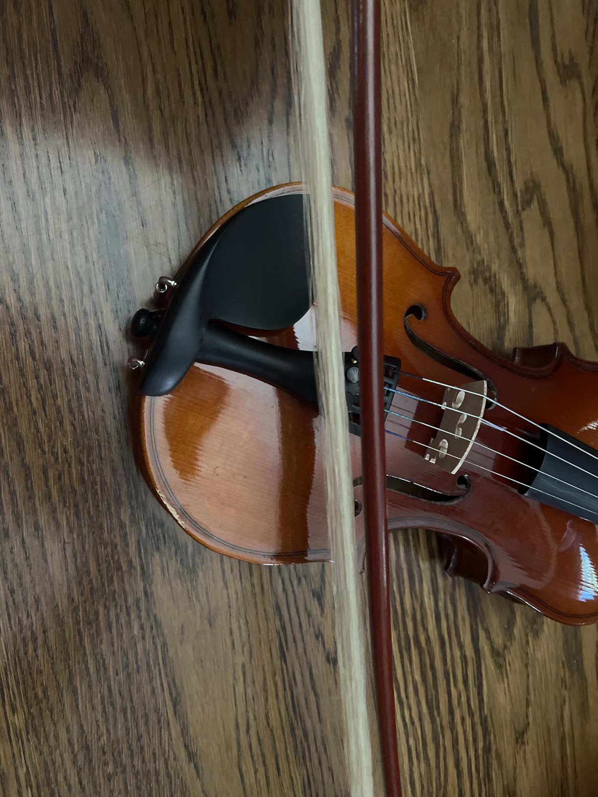 LMS Violin Bow Full Size 4/4 Brazilwood - Lightweight Bow Well Balanced with Ebony Frog Mongolian White Horse Hair customer photo 2