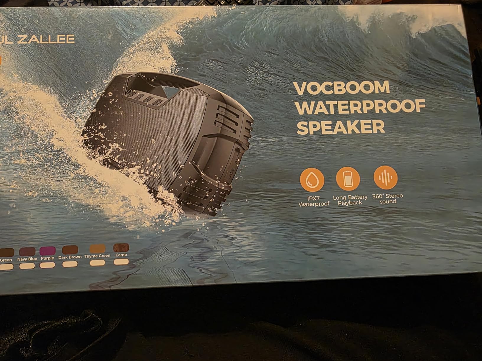 IPX7 Waterproof Outdoor Bluetooth Speaker, Wireless, 90W(Peak), 32H Playtime, Floating Design, Deep Bass & Loud Stereo Sound, Portable with Handle, Rugged for Pool, Beach, Kayaking, Hiking, Black customer photo 1