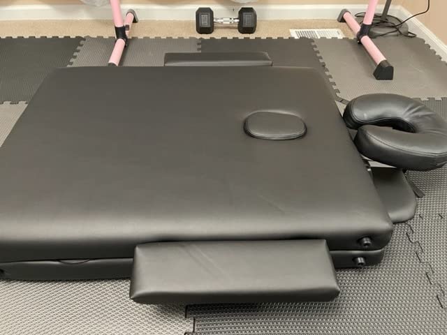 KCC Memory Foam Massage Table Premium Portable Foldable Massage Bed Height Adjustable, 84 Inches Long 28 Inches Wide customer photo 2
