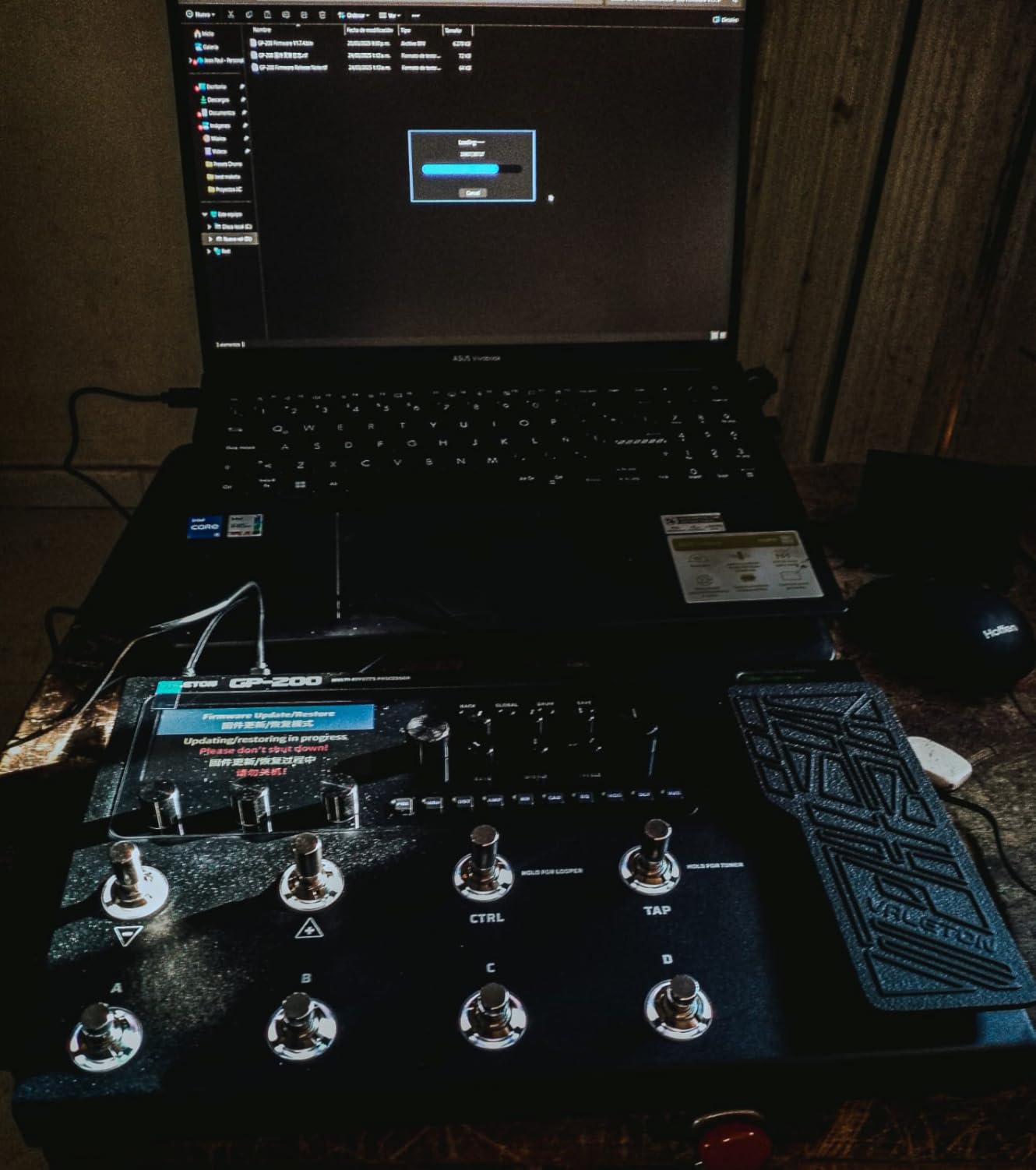 VALETON GP-200 Multi-Effects Guitar/Bass Pedal with Expression, FX Loop, MIDI, Amp Modeling, IR Cab Simulation, Stereo, USB Interface customer photo 2