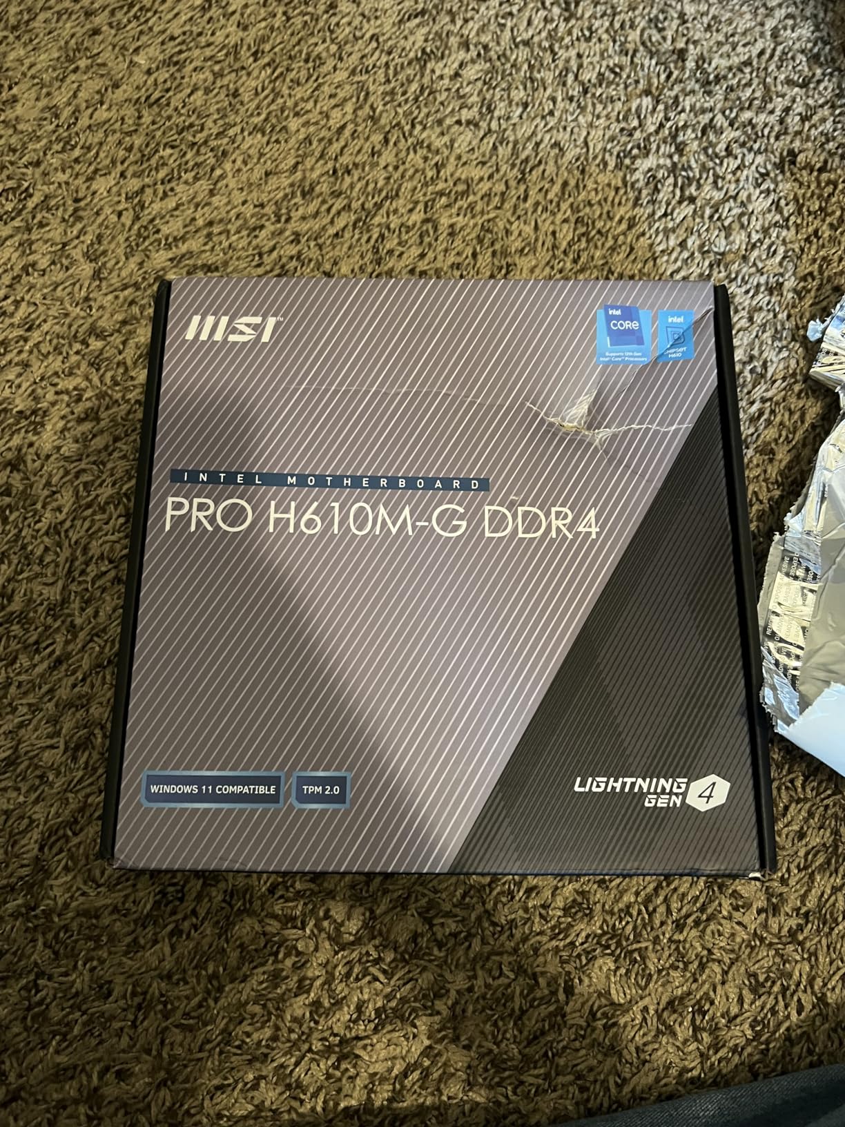 PRO H610M-G DDR4 Motherboard (12th/13th/14th Gen Intel Core, LGA 1700 Socket, DDR4, PCIe 4, SATA 6Gb/s, 1Gbps LAN, M.2 Slots, USB 3.2, mATX) customer photo 2