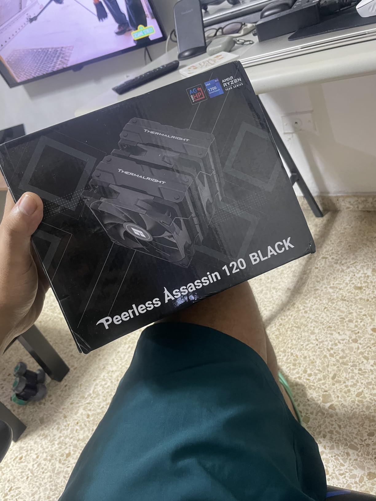 Thermalright Peerless Assassin 120 Black CPU Air Cooler, 6 Heat Pipes, TL-C12B PWM Fan, Aluminium Heatsink Cover, AGHP Technology, for AMD AM4/AM5/Intel LGA 1700/115X/1851/1200/2066/2011 PA120 Black customer photo 1