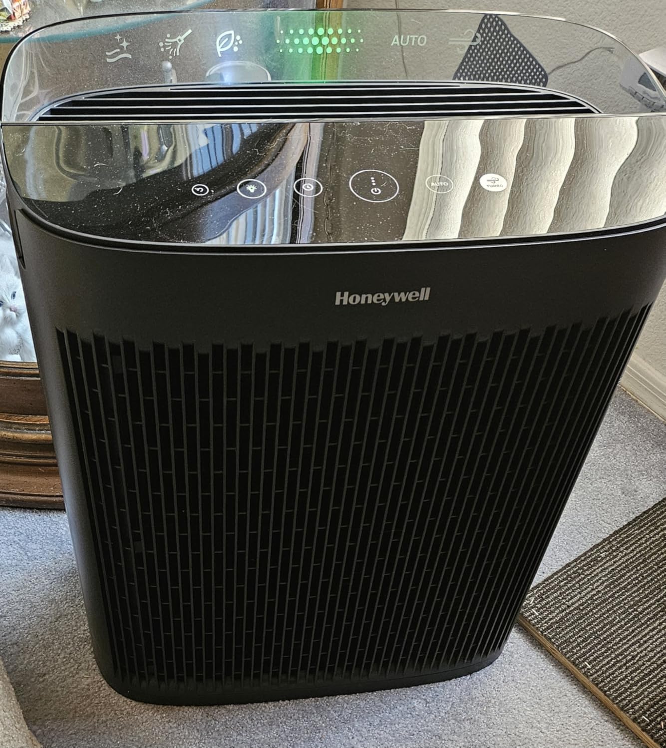 Honeywell HEPA Air Purifier for Home, Large Rooms Up To 1700 ft² in 1 hr, Air Quality Indicator, Auto Mode, Reduces Allergens, Dust, Pollen, Smoke, Pet Dander, Black, HPA5200 customer photo 1