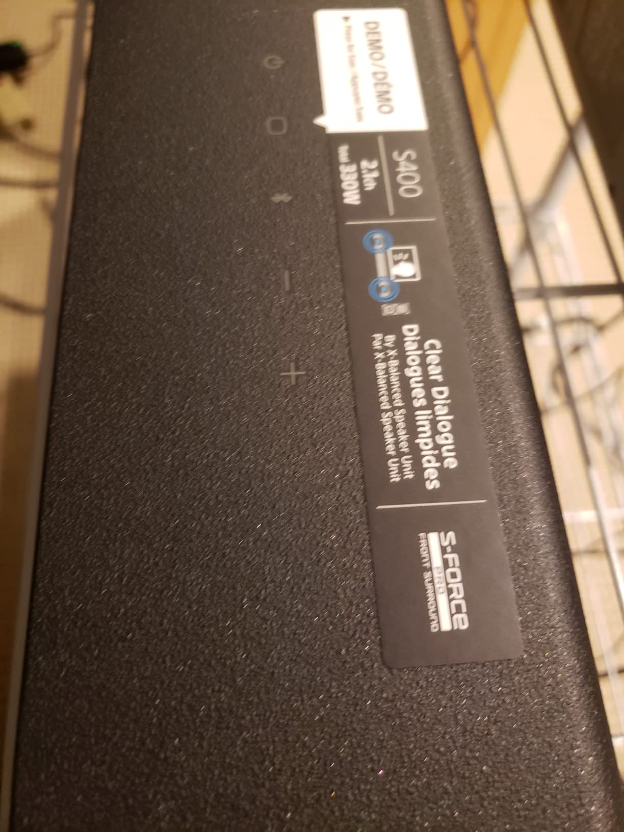 Sony HT-S400 2.1ch Soundbar with Powerful Wireless subwoofer, S-Force PRO Front Surround Sound, and Dolby Digital, Black | S-Force Pro Surround, X-Balanced Speakers, HDMI Arc, Bluetooth 5.0 customer photo 2