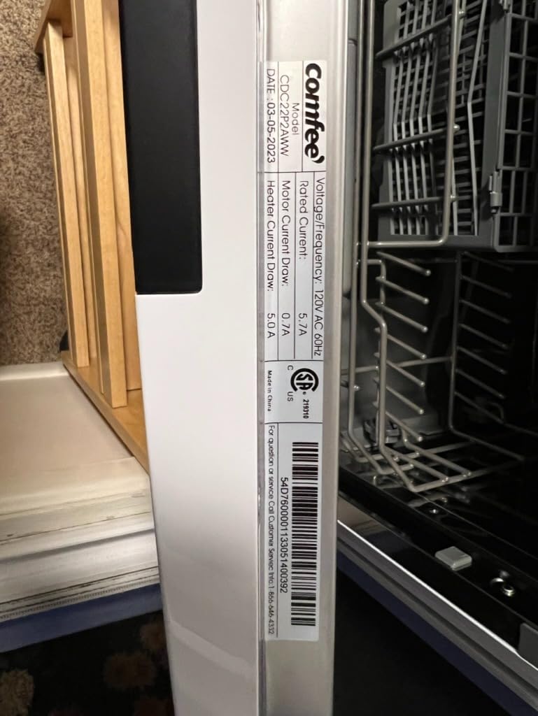 COMFEE' Countertop Dishwasher, Energy Star Portable Dishwasher, 6 Place Settings & 8 Washing Programs, Speed, Baby-Care, ECO & Glass, Dish Washer for Dorm, RV & Apartment customer photo 2