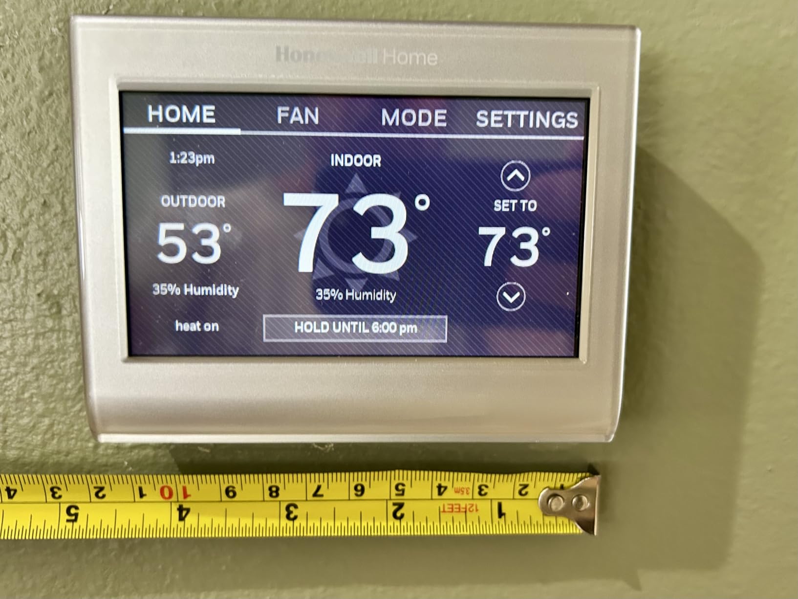 Honeywell Home RTH9600WF Smart Color Thermostat ENERGY STAR Wi-Fi Programmable Touchscreen Alexa Ready - C-Wire Required customer photo 1