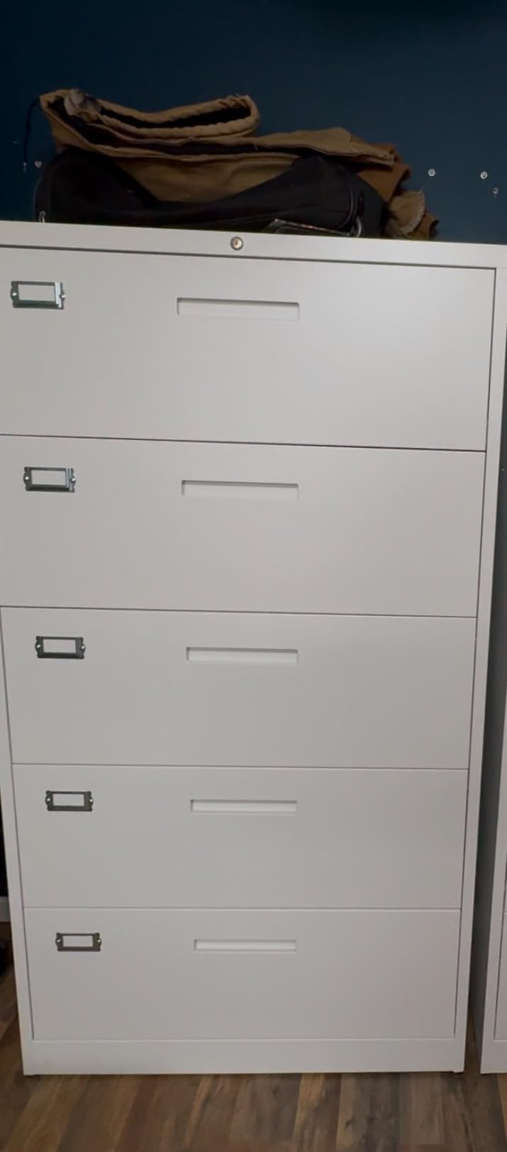 Metal Lateral File Cabinets with Lock, 2 Drawer Steel Wide Filing Organization Storage Cabinets, Home Office Furniture for Hanging Files Letter/Legal/F4/A4 Size (Black-2 Drawer) customer photo 1