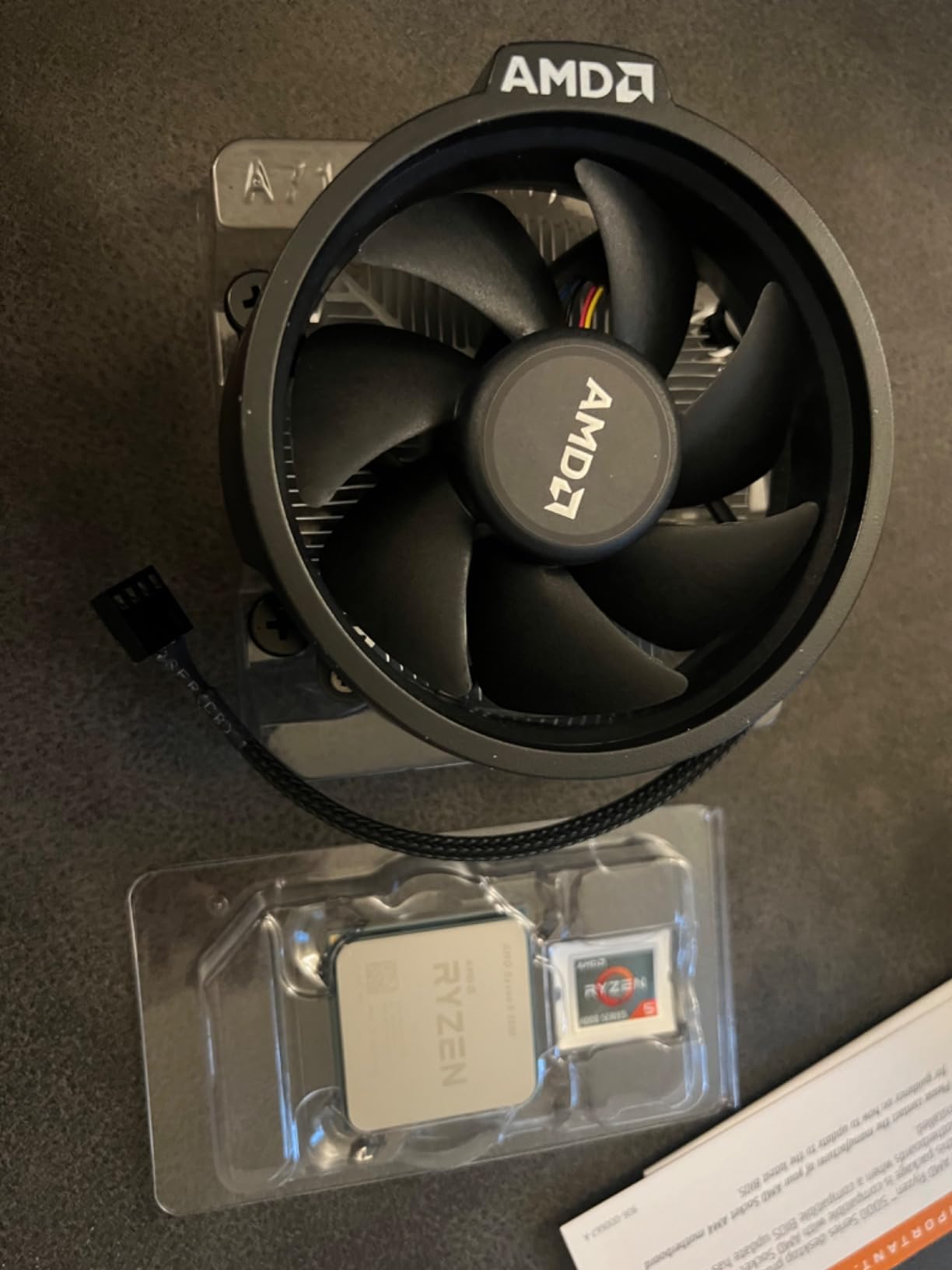 AMD Ryzen 5 4500 6-Core, 12-Thread Unlocked Desktop Processor with Wraith Stealth Cooler customer photo 1