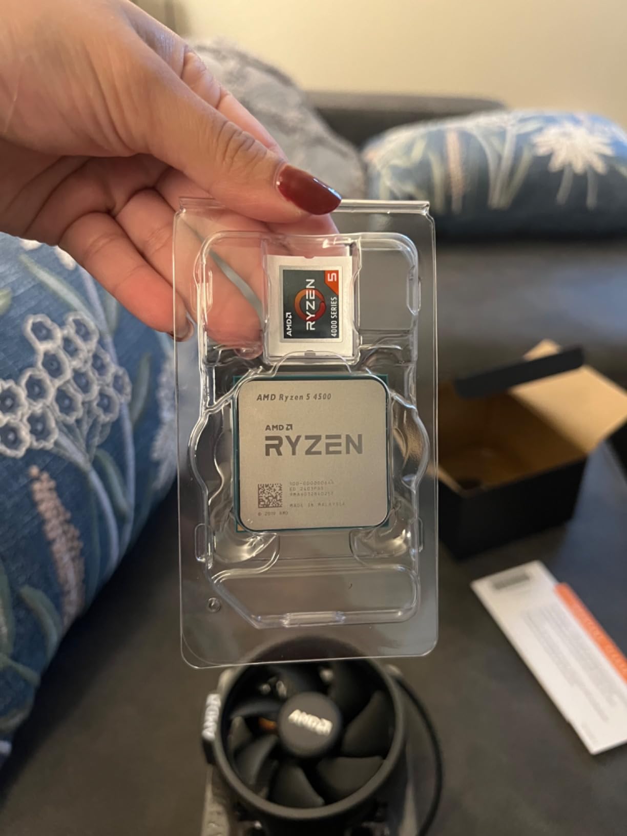 AMD Ryzen 5 4500 6-Core, 12-Thread Unlocked Desktop Processor with Wraith Stealth Cooler customer photo 2