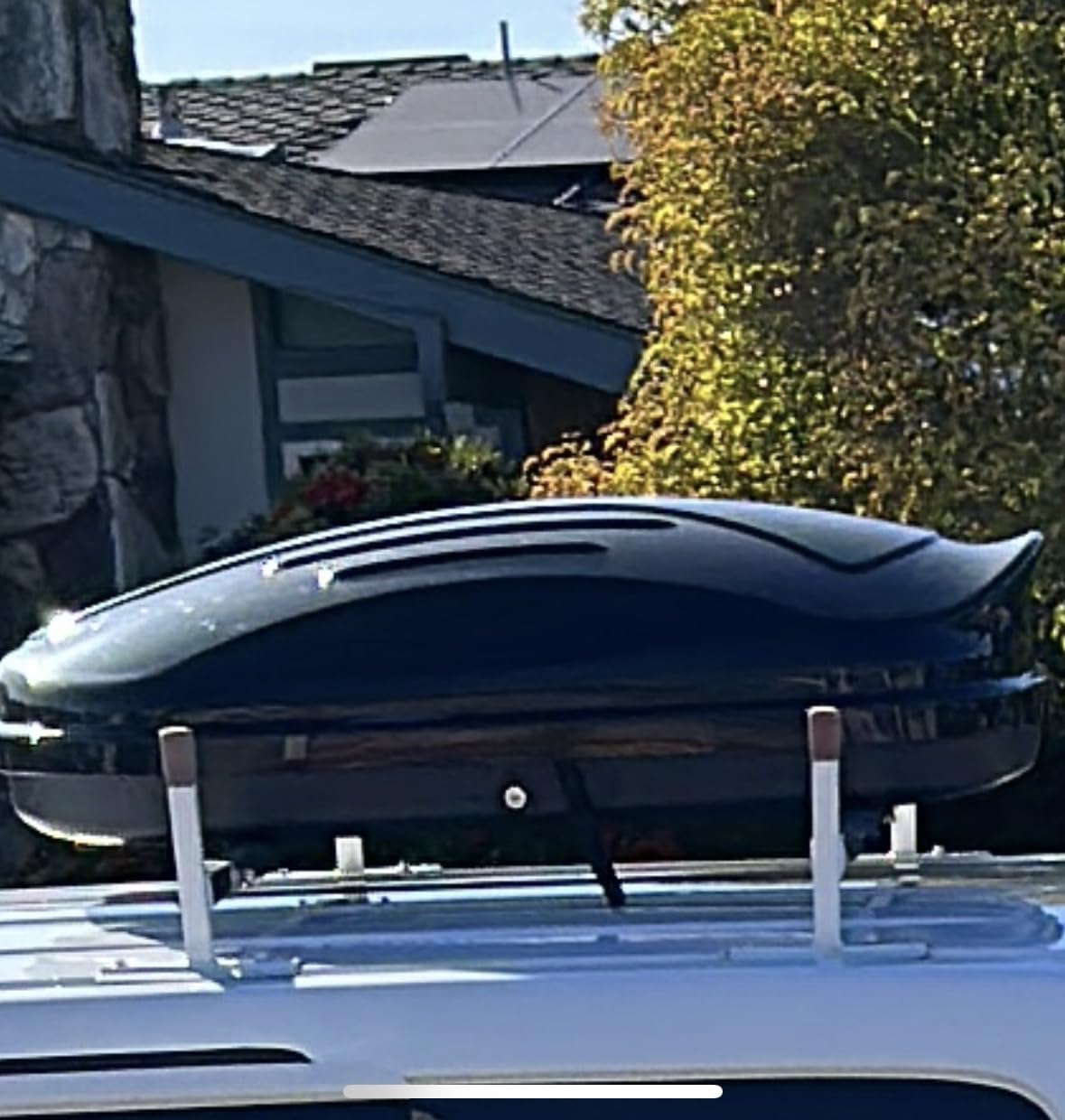 TUFFIOM 13.4 cu.ft. Rooftop Cargo Box w/Keys, Hard Shell Waterproof Travel Roof Storage Cargo Carrier Luggage Rack customer photo 1
