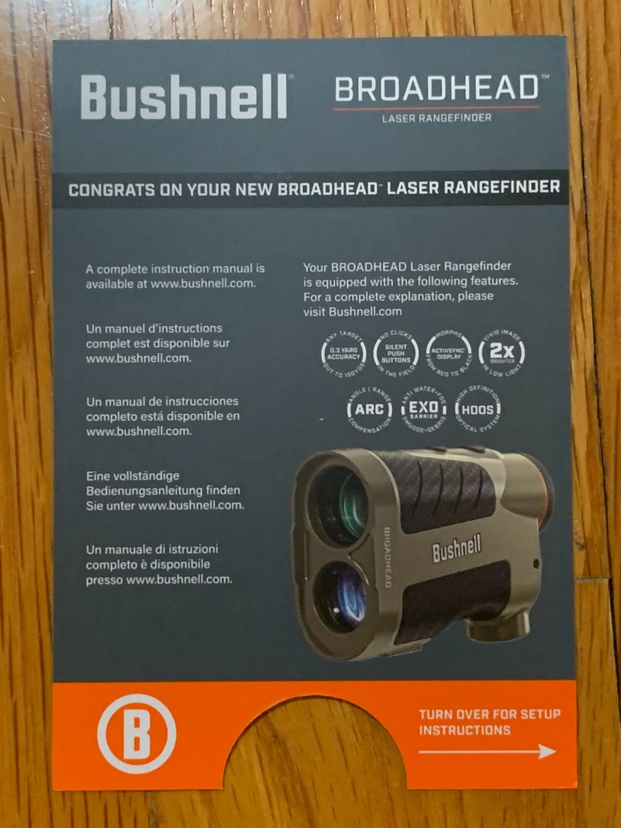 Bushnell Broadhead Hunting Laser Rangefinder, 6x24mm Archery Range Finder for Bow Hunting with Angle Range Compensation customer photo 2