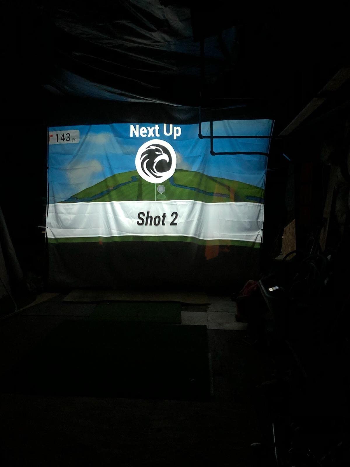 aikeec Golf Simulator Impact Screen: 7mm Thickened Golf Impact Screen for Indoor/Home/Garage Training - Ultra Clear 10ft Impact Screen with 32 pcs Grommets Holes, 5 Size Options customer photo 1