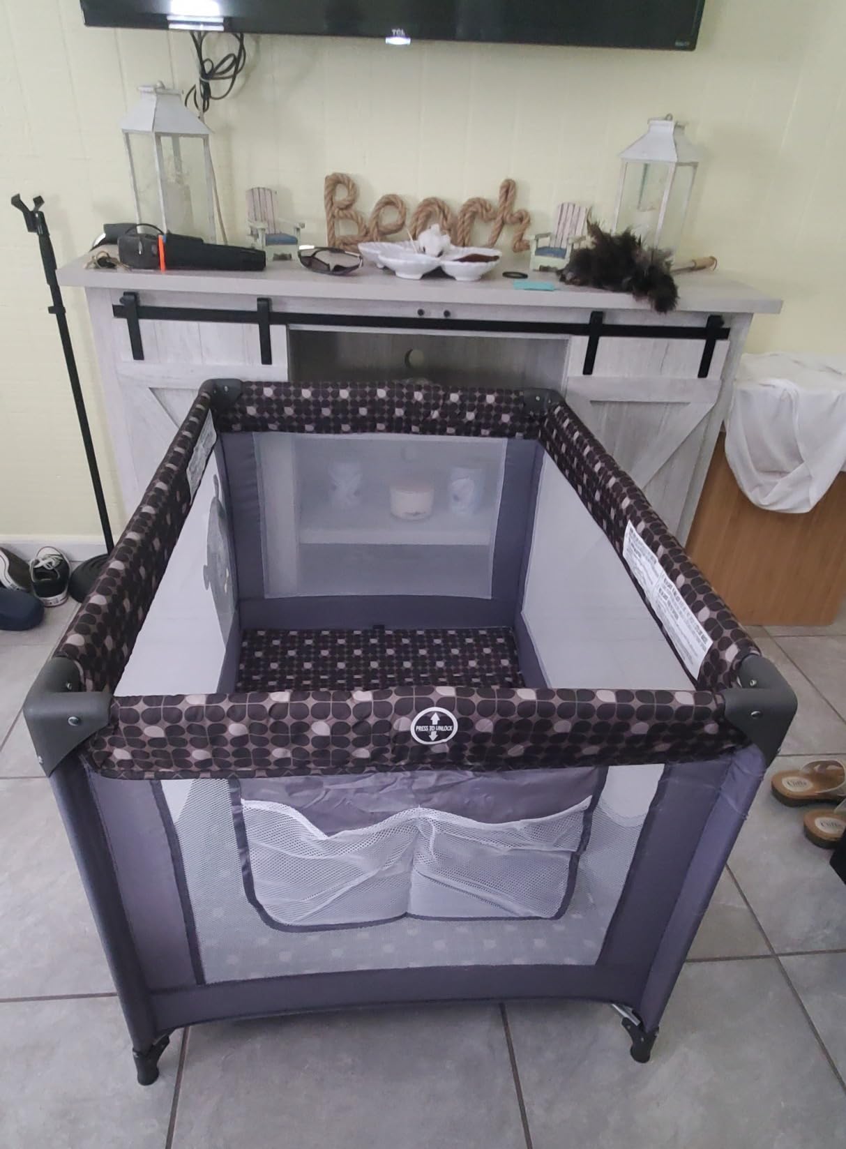 Pamo Babe Pack and Play Portable Baby Crib Foldable Playard Lightweight Travel Playpen for Toddlers and Infant Black customer photo 1