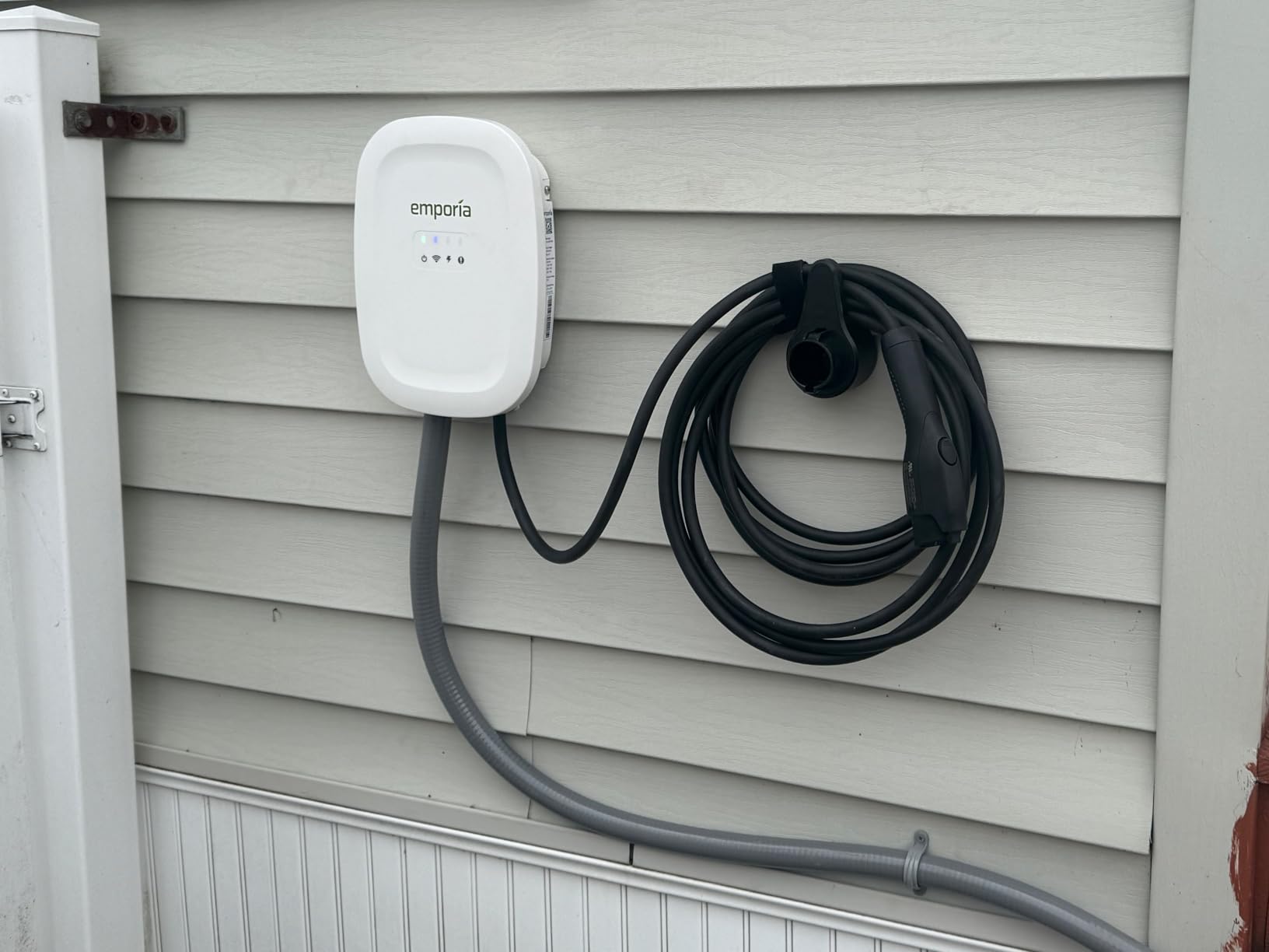 EMPORIA Level 2 EV Charger w/ J1772 Connector - 48 Amp, 240V WiFi Enabled Electric Vehicle Charging Station, 25ft Cable, NEMA 14-50, White customer photo 1