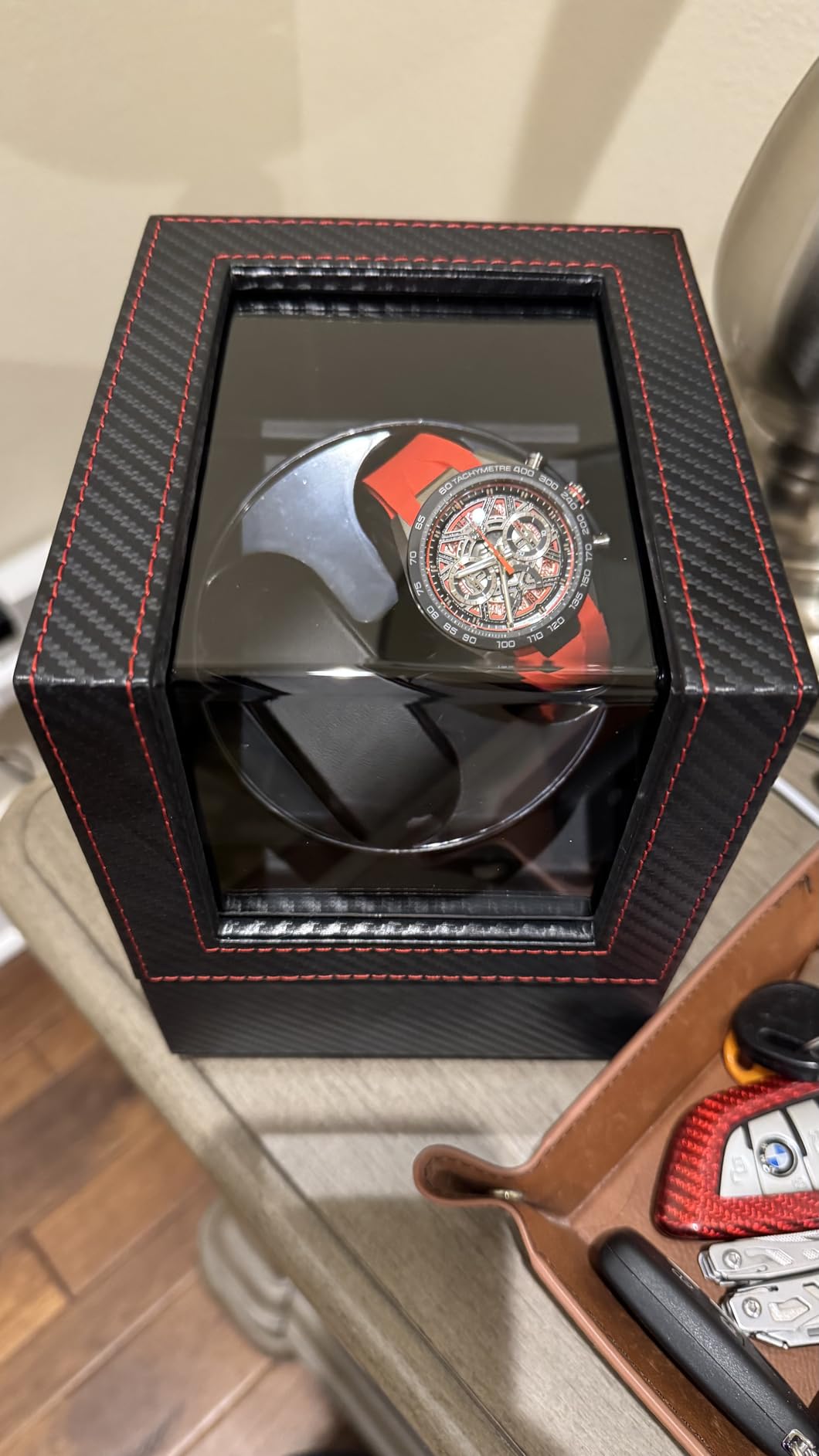 Watch Winder for Automatic Watches, Japanese Quiet Motor, USB Type C customer photo 1