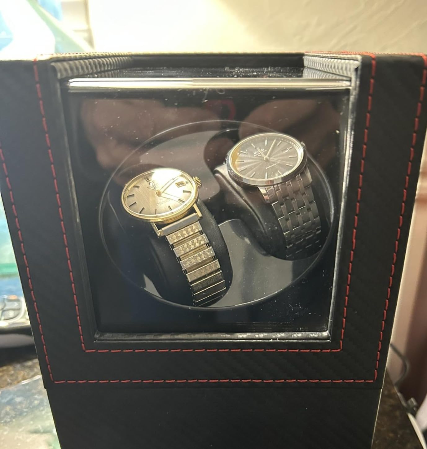 Watch Winder for Automatic Watches, Japanese Quiet Motor, USB Type C customer photo 2