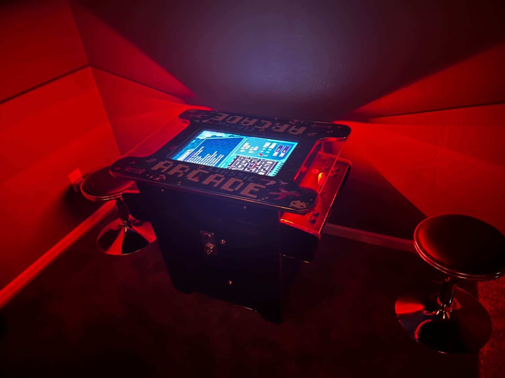 TOP US VIDEO ARCADES Full Size Commercial Grade Cocktail Arcade Machine 2 Player Retro 412 Games 22
