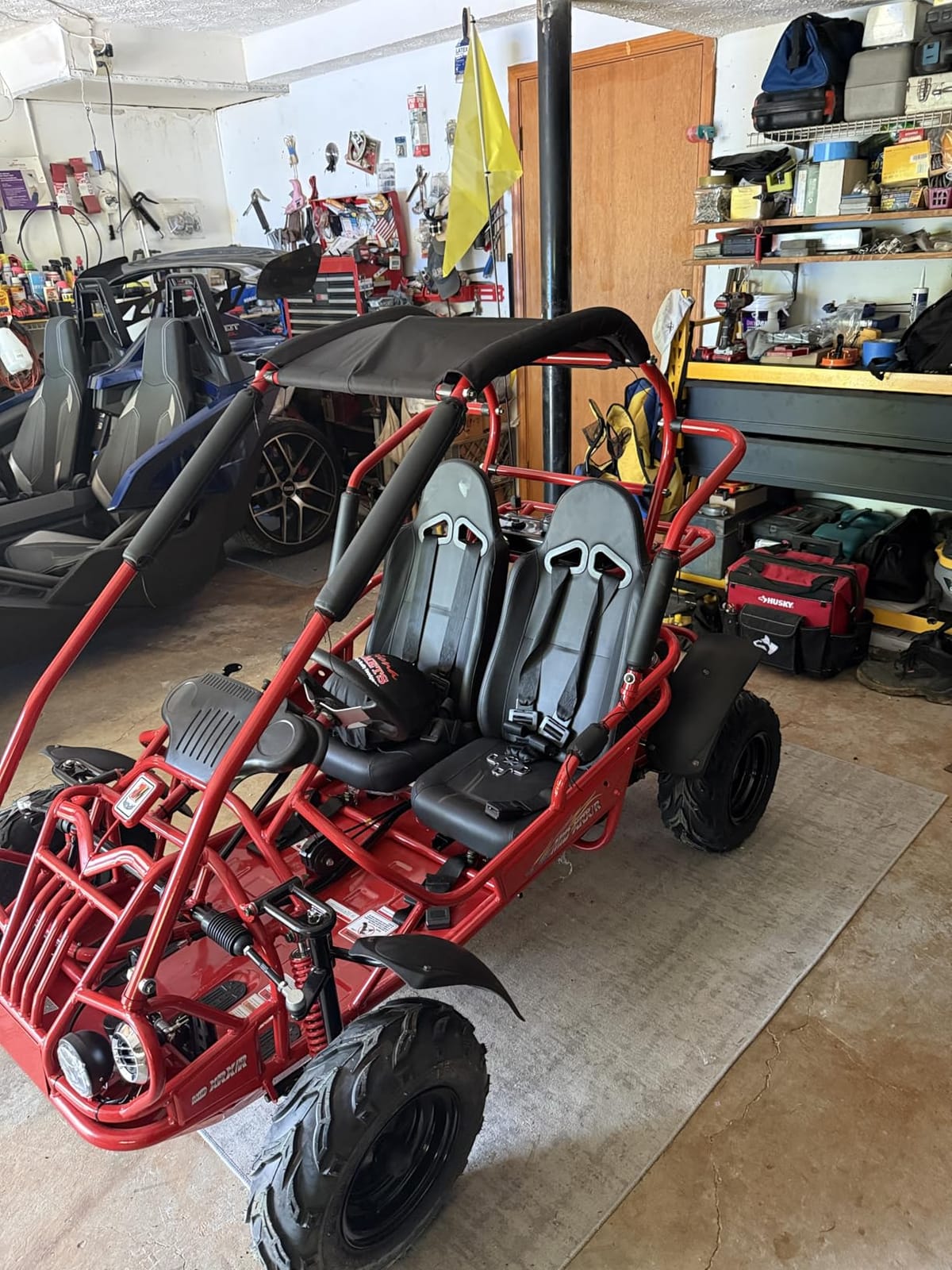 Mid XRX/R Deluxe Go Kart Buggy with Reverse, Full roll cage and Safety Harness, Ages 10 and up, 196 CC Electric Start customer photo 1