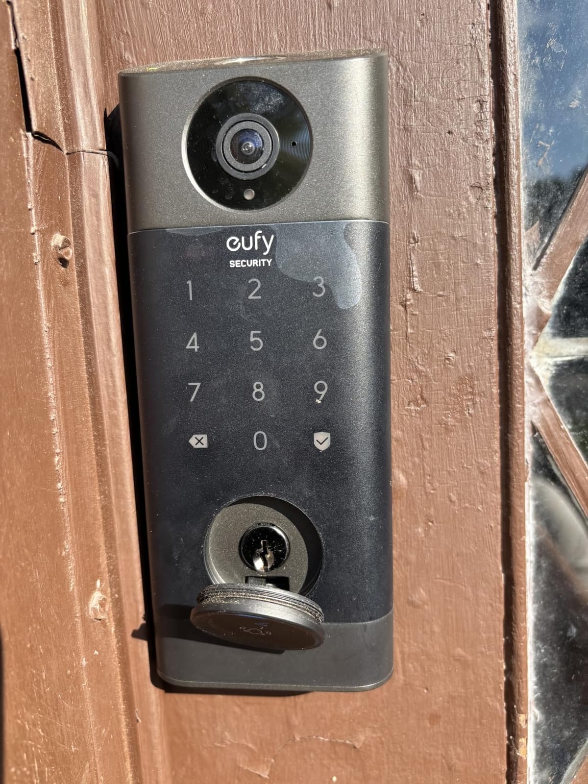 eufy Security Video Smart Lock S330, Keyless Entry Door Lock with Chime Included - 3-in-1 Camera+Doorbell+Fingerprint Smart Lock, Smart Wi-Fi Deadbolt for Front Door, 8GB Built-in Storage customer photo 2