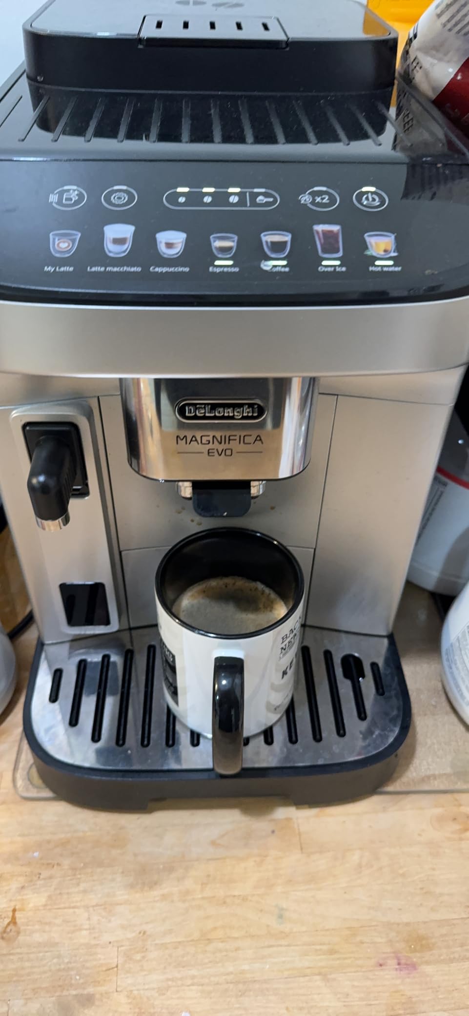 De'Longhi Magnifica Evo Automatic Espresso Machine, Milk Frother, Silver customer photo 1