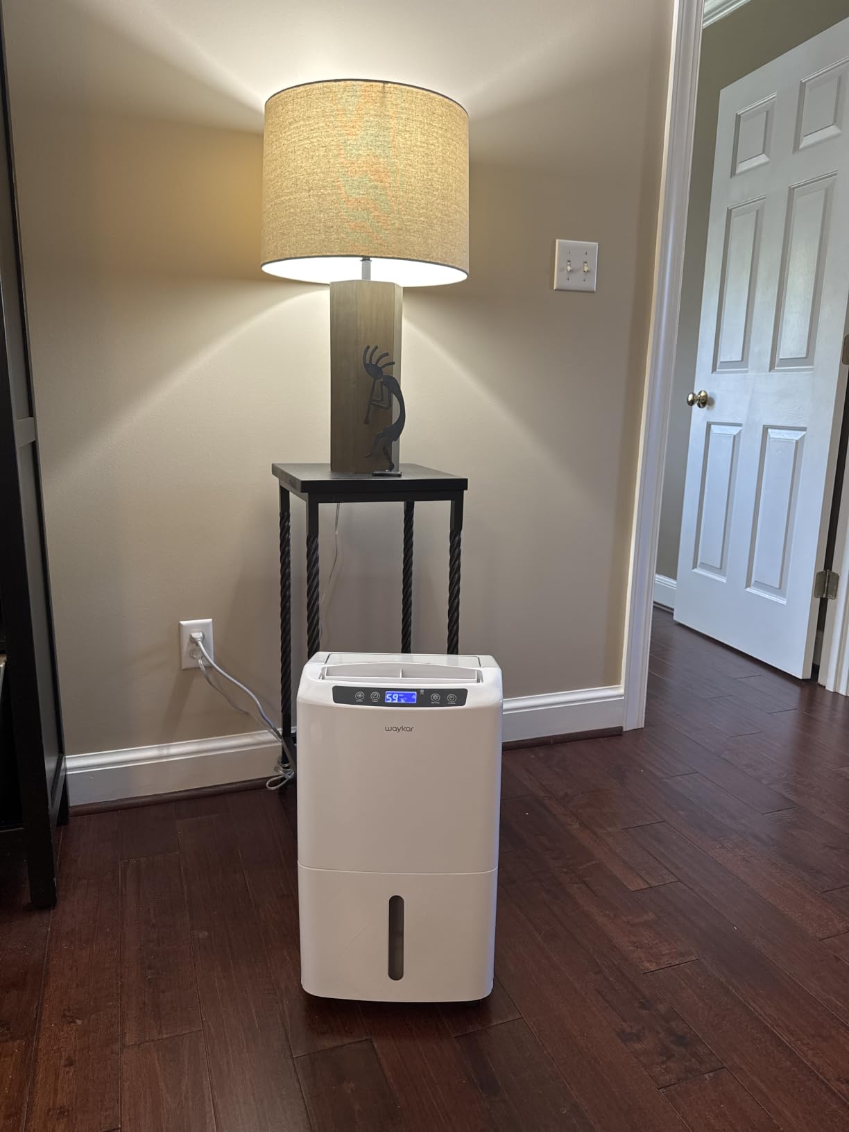 Waykar 150 Pint 7000 Sq.Ft Dehumidifier for Basement with Drain Hose & Tank | 90° Auto Swing, 30%-80% Humidity Control for home, Continuous drainage support, Whole-House Dehumidification, Auto-defrost customer photo 1
