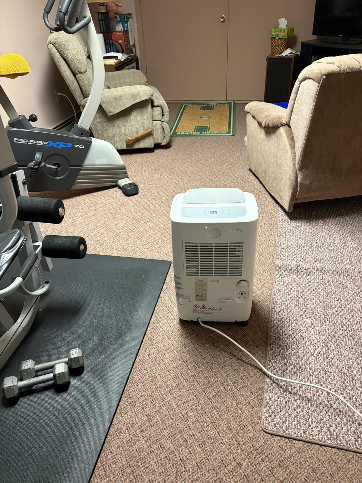 Waykar 150 Pint 7000 Sq.Ft Dehumidifier for Basement with Drain Hose & Tank | 90° Auto Swing, 30%-80% Humidity Control for home, Continuous drainage support, Whole-House Dehumidification, Auto-defrost customer photo 2