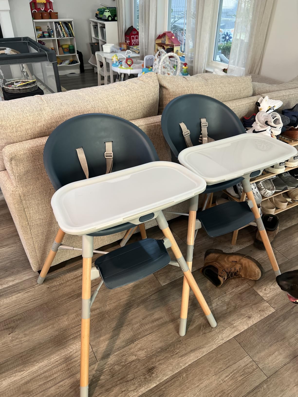 Skip Hop Baby High Chair 4 in 1 Convertible High Chair, EON, Slate Blue customer photo 2