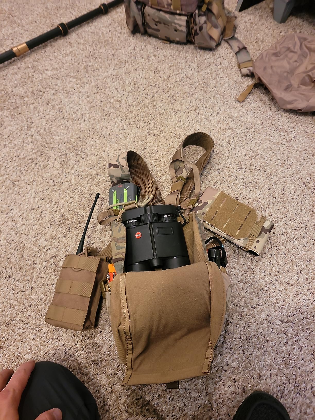 VISMIX Binocular Harness with Rain Cover for Hunting Hiking Shooting | Adjustable Chest Pack customer photo 1