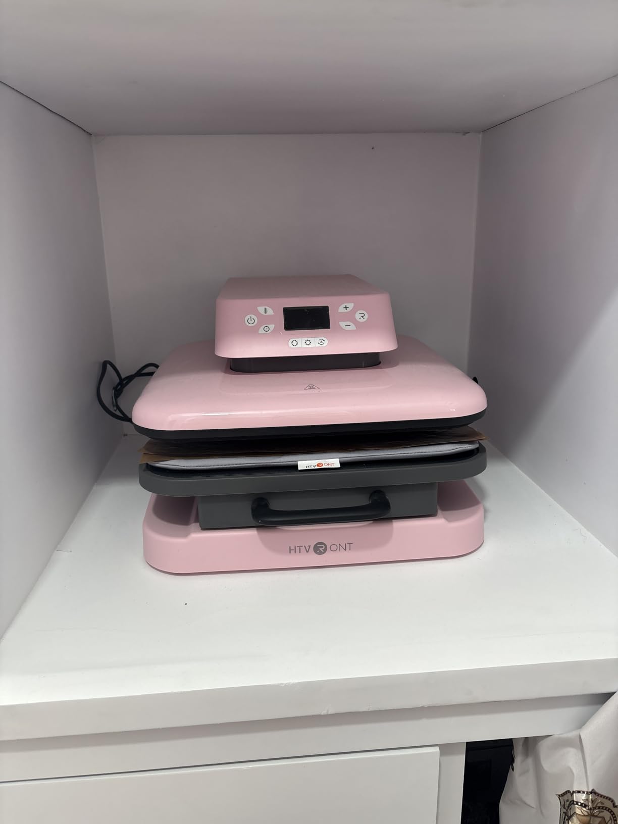 HTVRONT Auto Heat Press Machine for T Shirts - 15x15 Smart T Shirt Press Machine with Auto Release - Professional Heat Press for Sublimation, Vinyl, Heat Transfer Projects customer photo 1