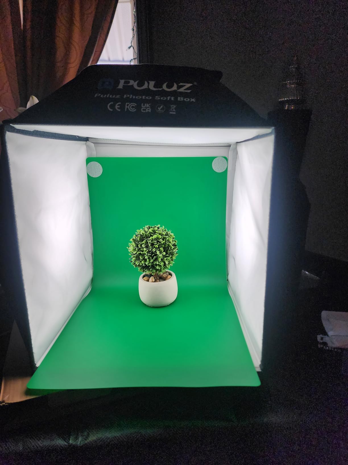 PULUZ Upgraded 16x16 inch Photo Light Box, 480 LEDs Photo Studio Tent Soft Box, CRI 95+ Dimmable Shooting Box with 4 Backdrops for Product Photography customer photo 1