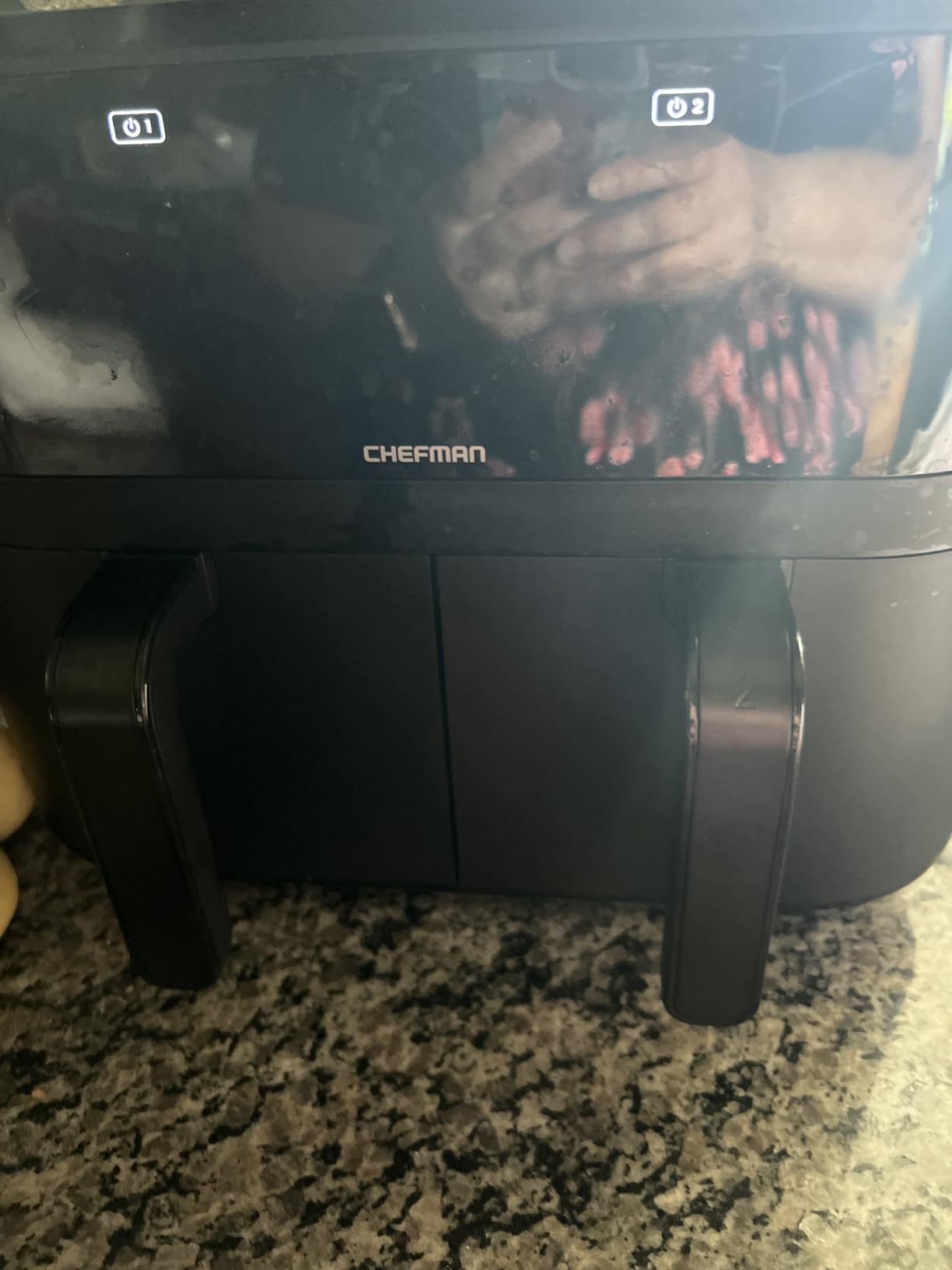 Chefman 6 Quart Dual Basket Air Fryer - Digital Touchscreen, Smart Sync Finish, Hi-Fry, Auto Shutoff, 2 Independent 3QT Nonstick Dishwasher-Safe Frying Baskets - Digital Double Air Fryer - Black customer photo 2