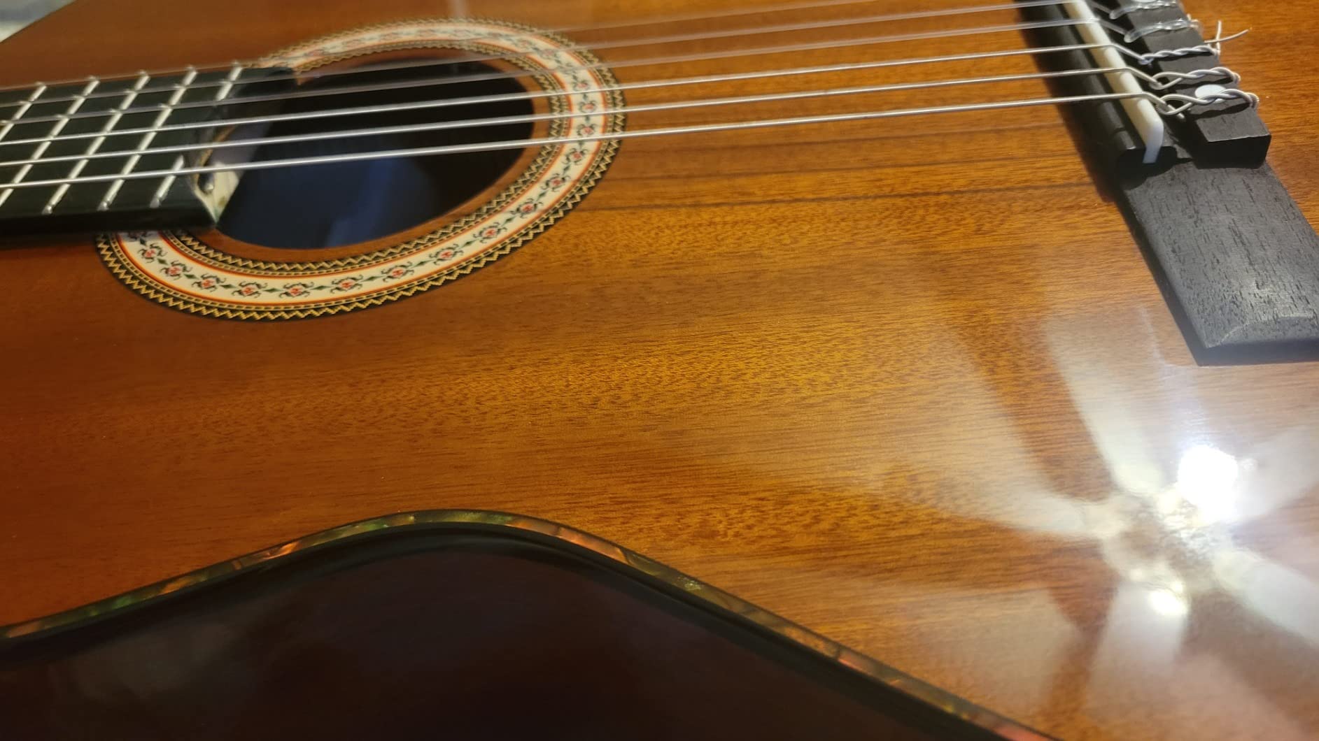 Classical Guitar 4/4, 39 Inch Full Size Nylon String Guitar for Beginner Adults, Guitar Bundle with Gig Bag & Footstool, Sapele Brown, by Vangoa customer photo 2