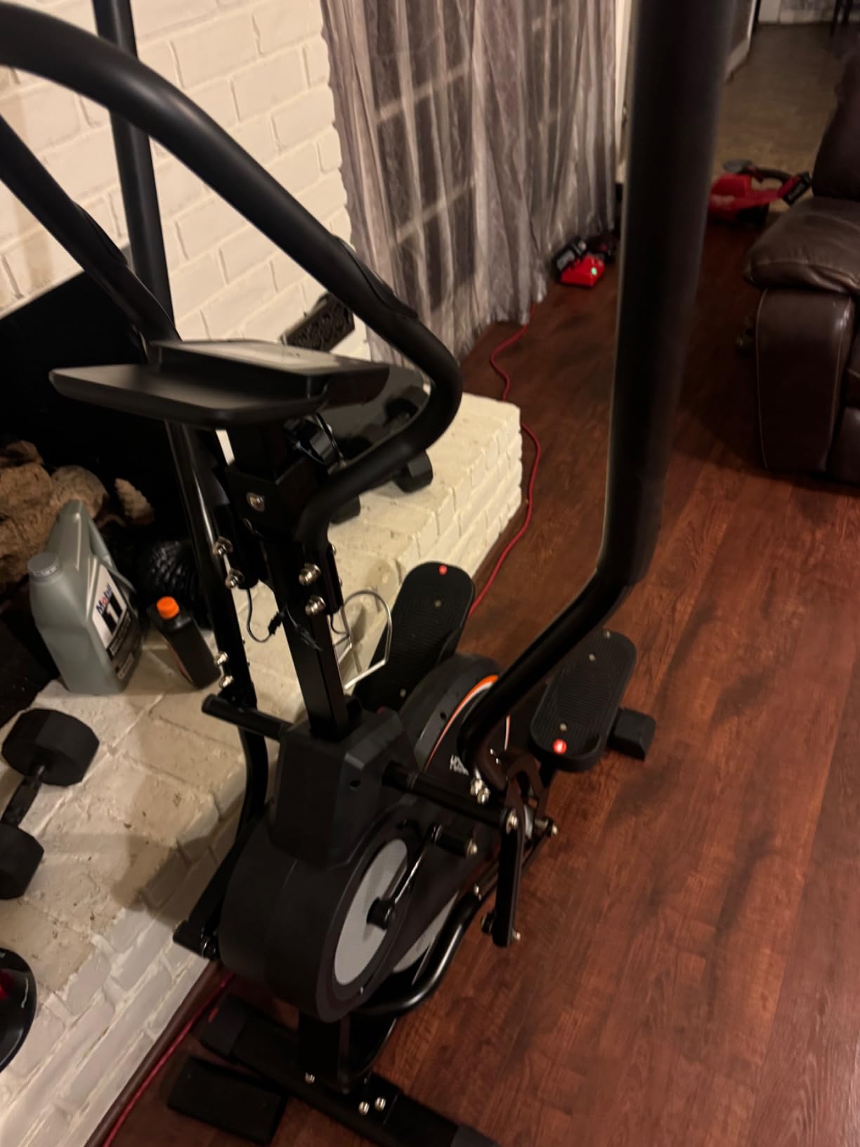 YOSUDA Elliptical Exercise Machine, Compact Elliptical Machine for Home Use | 3-in-1 (Elliptical + Cardio Climber + Stair Stepper) Elliptical, 15.5IN Stride, 16 Levels Resistance, Support Kinomap/Fed APP customer photo 2