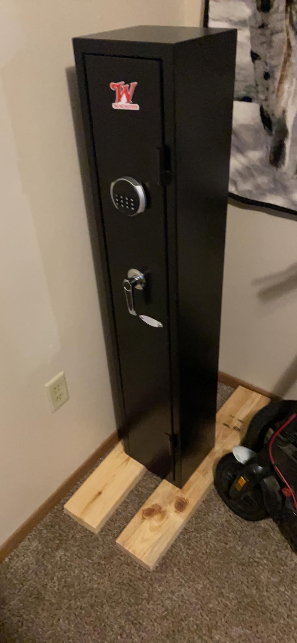 KAER 2-3 Long Gun Safe for Rifles and Pistols, Assembled Rifle Safe for Home | Gun Cabinet for Shotguns, Quick Access, Digital Lock, Removable Rifle Rack, Adjustable Shelves, Sensor Light, Alarm System customer photo 2