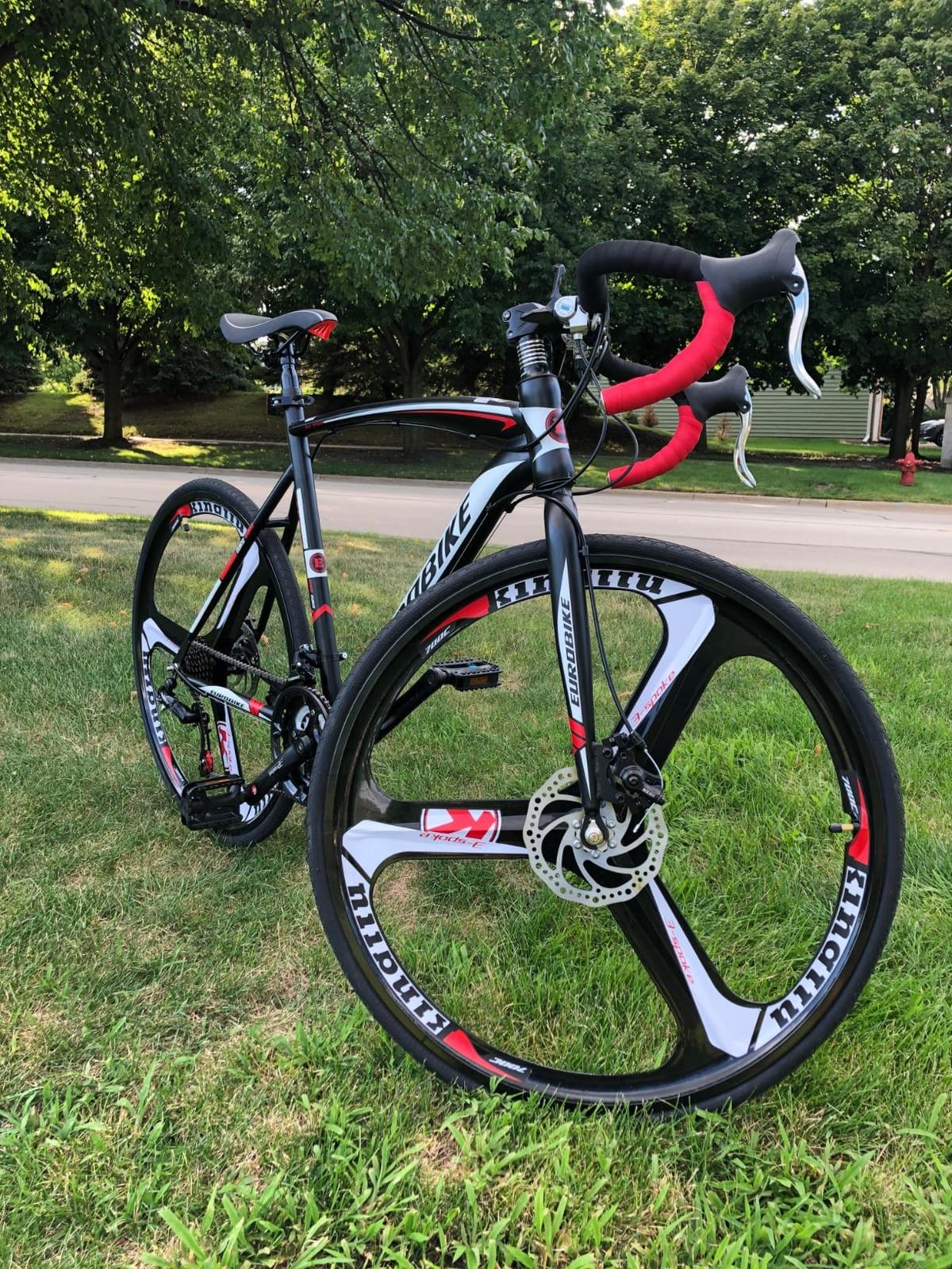 EUROBIKE Road Bike TSM XC550 Bike 21 Speed Dual Disc Brake 54CM 3-Spoke Wheels Bicycle customer photo 1