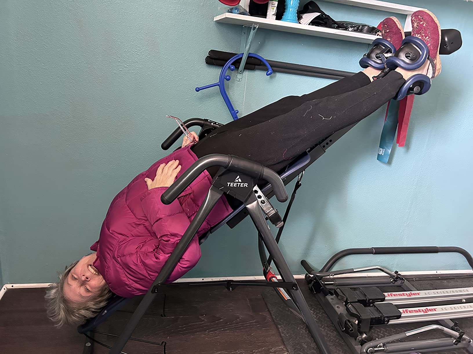 Teeter EP-560 Ltd. Inversion Table for Back Pain, FDA-Registered, UL Safety-Certified, 300 lb Capacity customer photo 1
