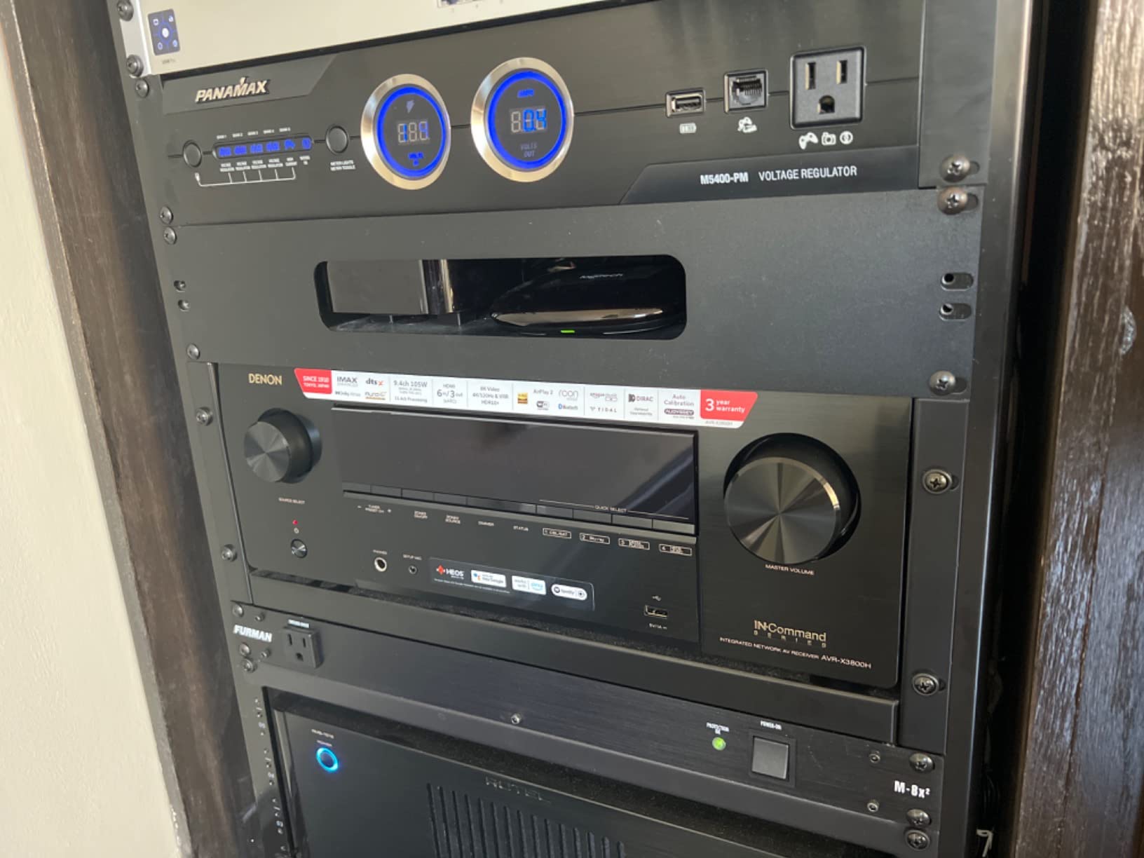 Denon AVR-X3800H 9.4-Ch 8K UHD AVR Home Theater Stereo Receiver, 105W X 9 | Built-in Bluetooth Wi-Fi & HEOS Multi-Room Streaming Dolby Atmos DTS:X IMAX Enhanced & Auro 3D, Dolby Vision, HDMI 2.1 customer photo 2