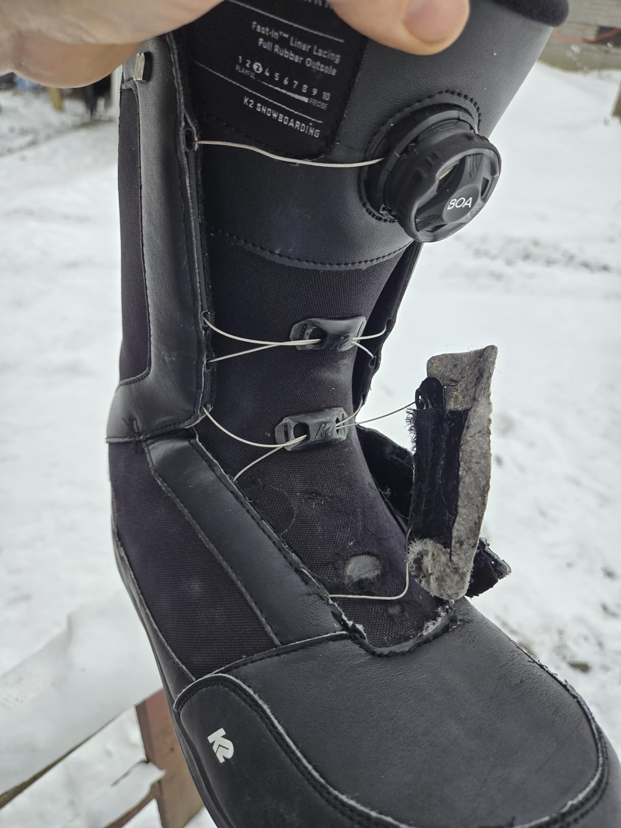 K2 Market BOA Men's Snowboard Boots | Flex 2/10, Rubber Outsole, Articulating Cuff customer photo 1