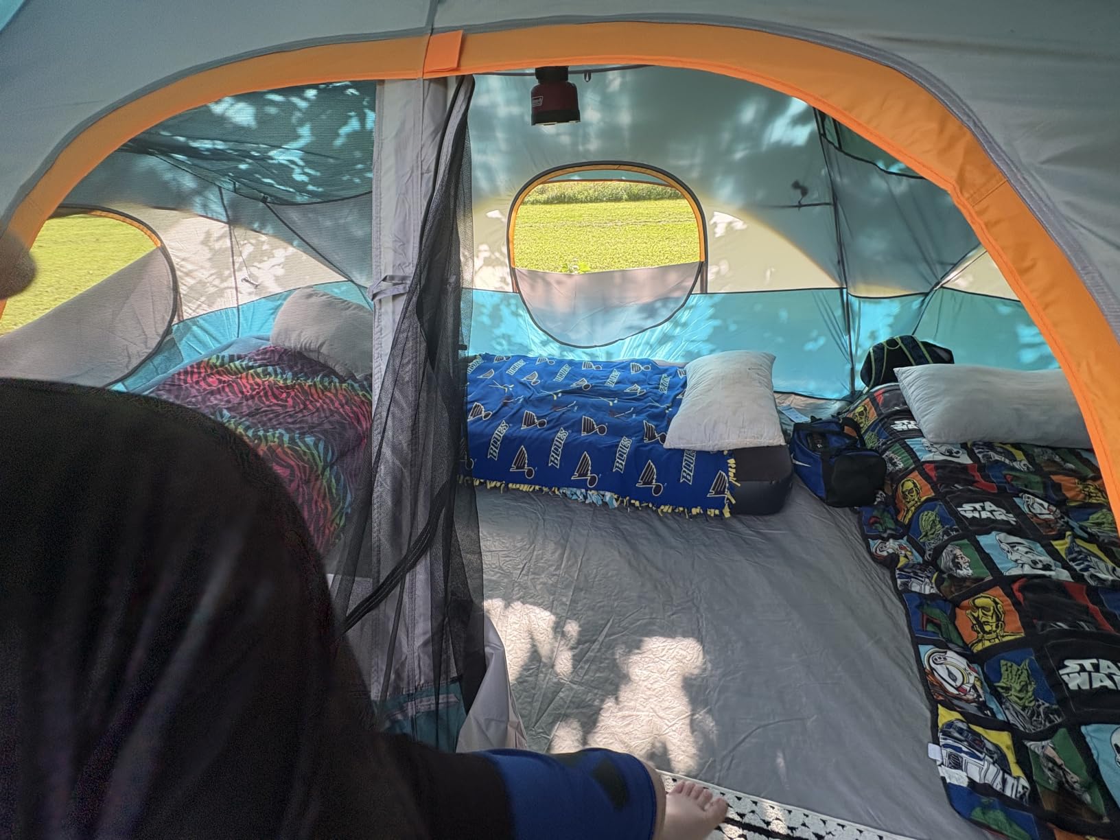 UNP 10 Person Tents for Camping Family Outdoor Camping Tent | 2 Rooms with Rainfly, Waterproof 5 Large Mesh Windows Size 18ft x 9ft x78in customer photo 1
