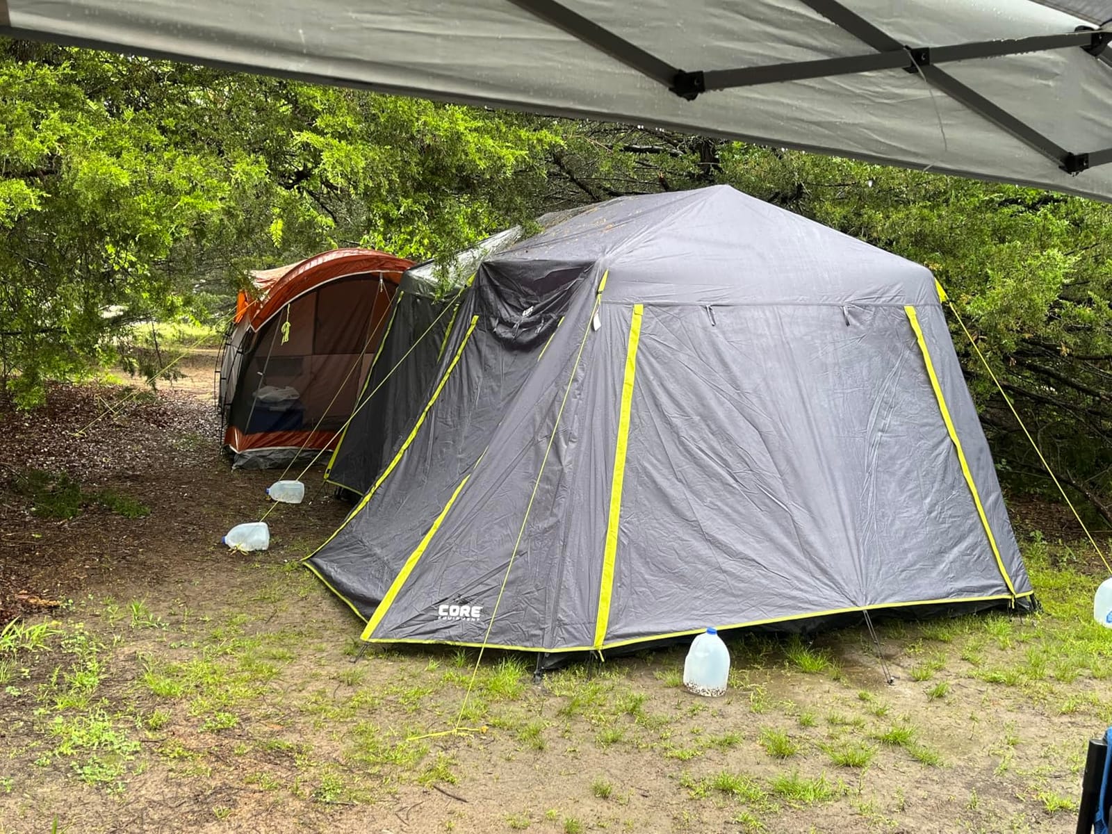 CORE Instant Cabin Tents | Family Cabin Multi Room Pop Up Tents Car Camping | Included Storage Pockets for Camping Accessories customer photo 1