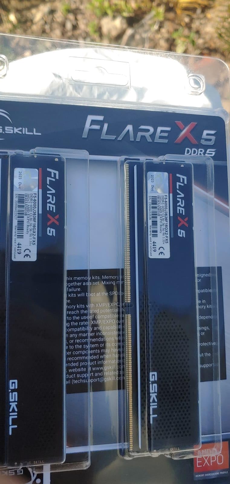 G.SKILL Flare X5 Series DDR5 RAM 32GB (2x16GB) 6000MT/s CL36-36-36-96 1.35V AMD EXPO & Intel XMP 3.0 Desktop Memory customer photo 2
