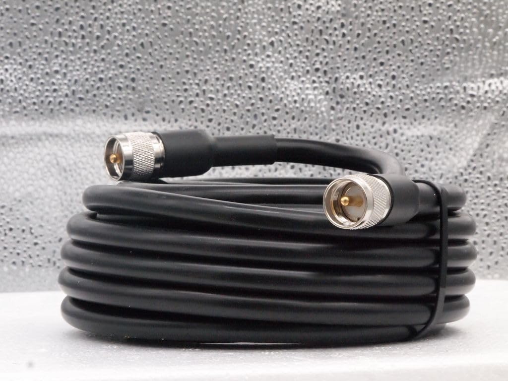 XRDS 100FT KMR 400 UHF Coaxial Cable PL-259 UHF Male Coax Low Loss 50 ohm CB Cable for Ham, Amateur Radio, Two-Way Radio, SWR Meter customer photo 1