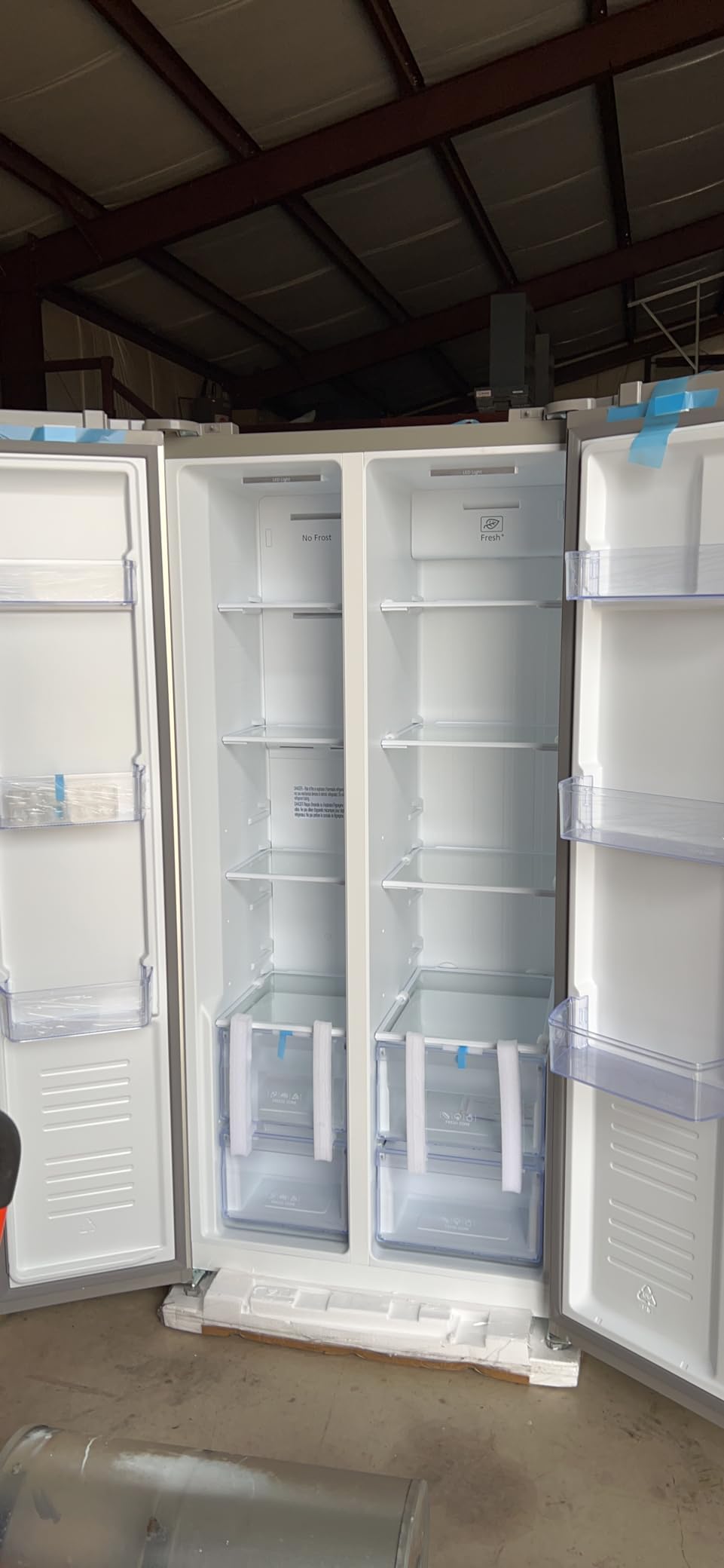 Hamilton Beach HBF1558 15.6 cu ft Counter Depth Full Size Refrigerator, Side Doors, Stainless customer photo 2