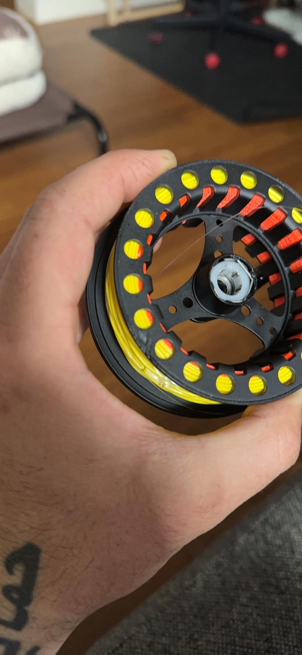 SF SF-001 Large Arbor Fly Fishing Reel with Aluminum Alloy Body 3/4wt 5/6wt 7/8wt Die Cast Pre-Loaded Fly Reel with Line Combo for Trout Bass Carp Pike Panfish customer photo 2