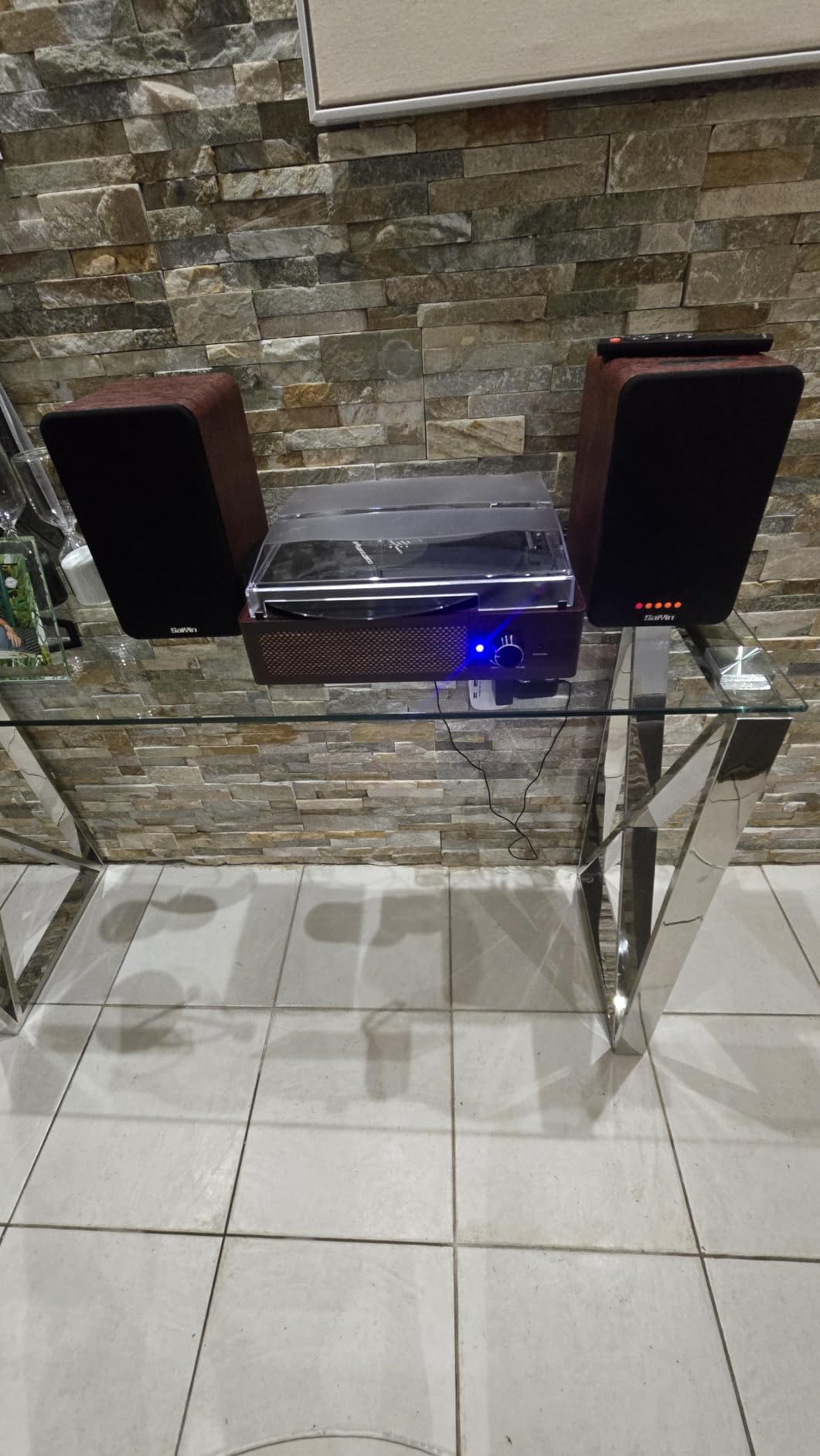 Saiyin Powered Bluetooth Bookshelf Speakers | 40W*2, 4 Inch Woofer, Multiple Inputs customer photo 2